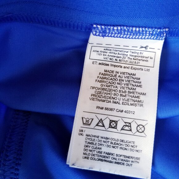 Stella McCartney x Adidas | Legging, Blue‎ size Large Embossed ZEbra Print - Picture 14 of 15